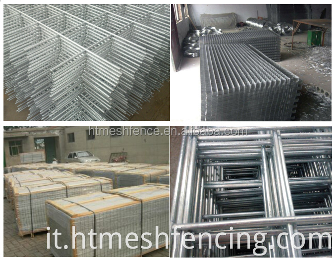 Mesh a filo saldato a barre saldato in acciaio zincato per costruzione di edifici e reinforcimento in cemento.